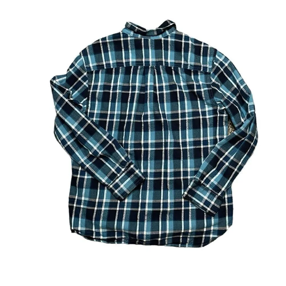 THE NORTH FACE Men's Arroyo Flannel Shirt Blue Plaid Size Large